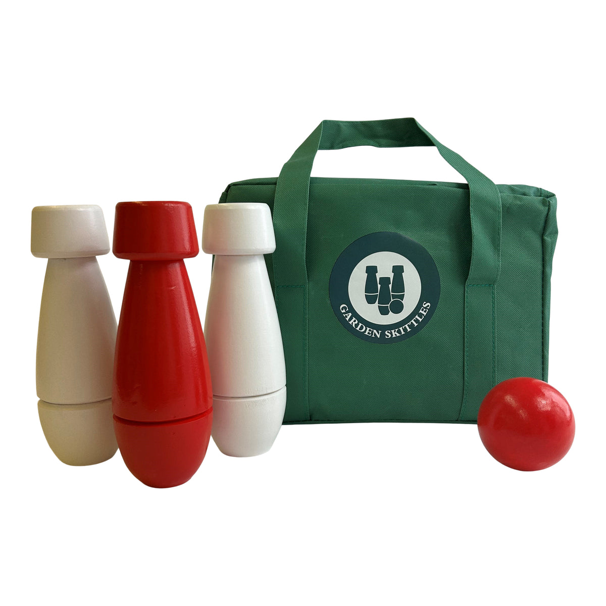 Traditional Wooden Garden Skittles Set