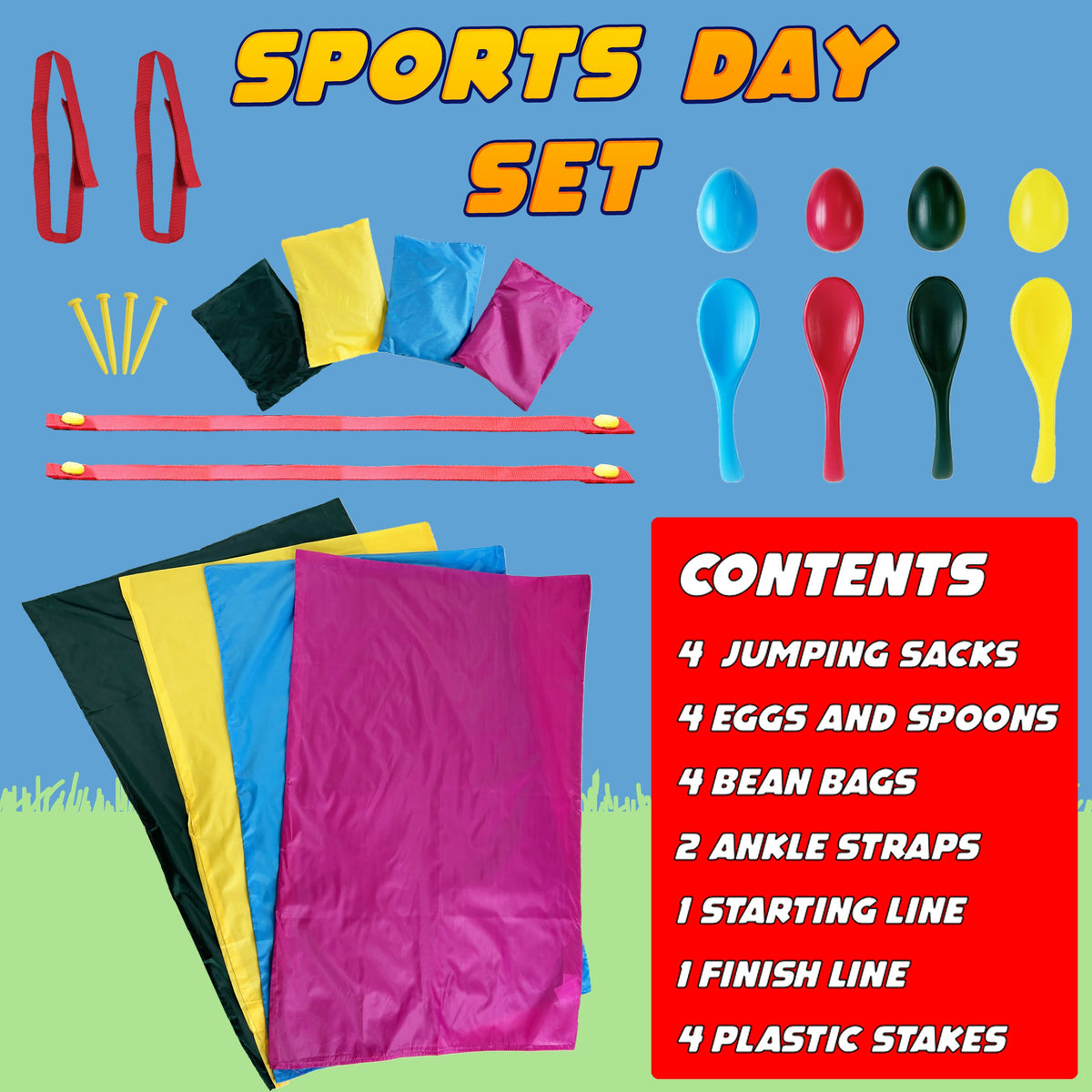 Sports Day Set – Kids Garden Party Games Set