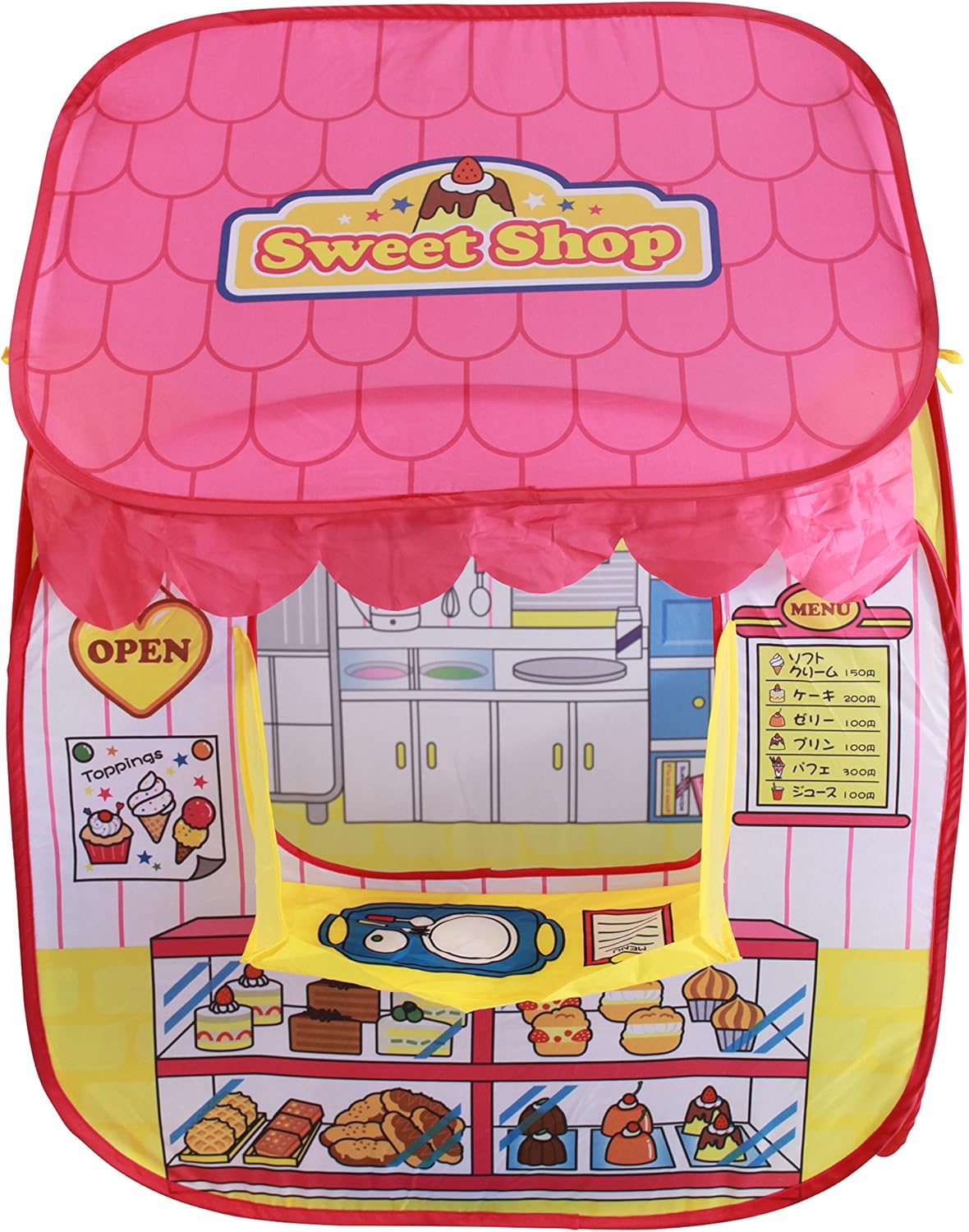 Sweet Shop Play Tent with 100 Balls – Pop-Up Indoor & Outdoor Play Tent