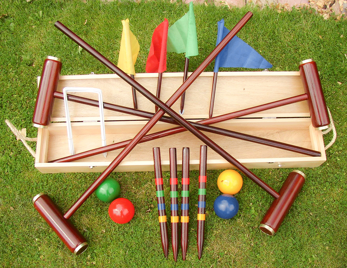 Traditional Garden Games Royal York Croquet Set